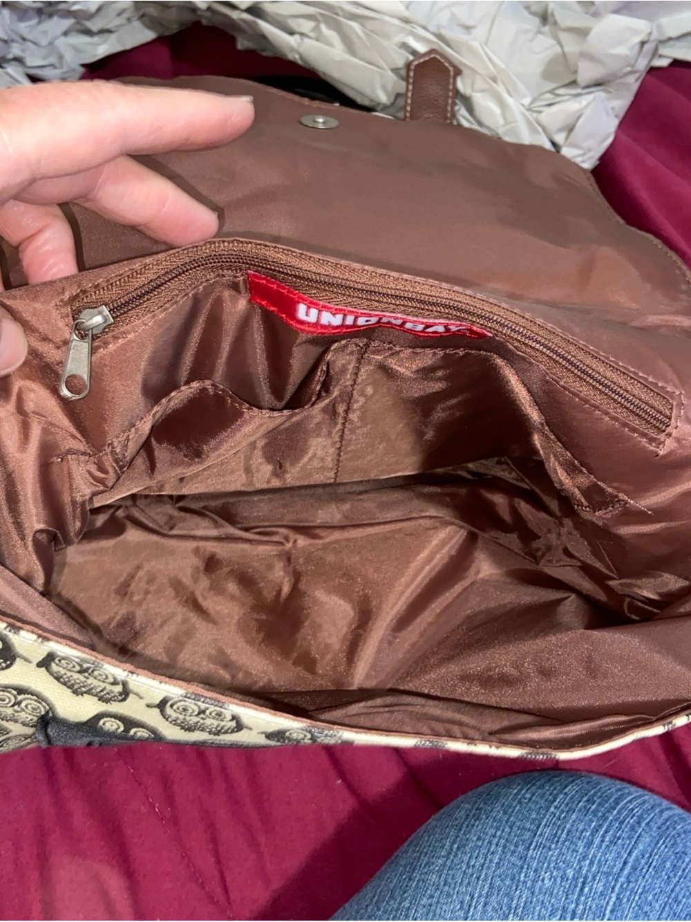 UNIONBAY Brown Multicolor Paisley Shoulder Bag - Picture 3 of 3